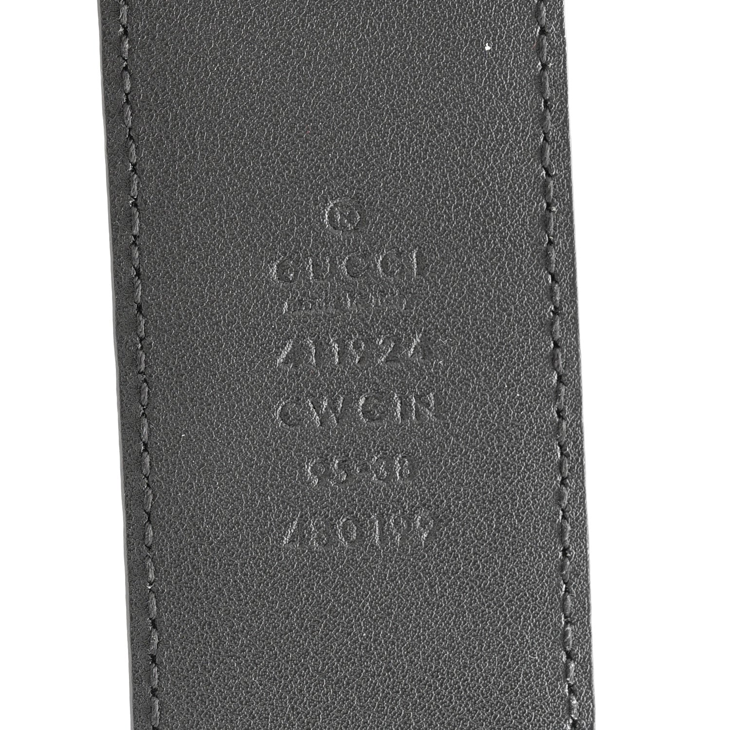 Gucci Guccissima Signature Interlocking G 40mm Belt 95 38 Black 9 of 16
