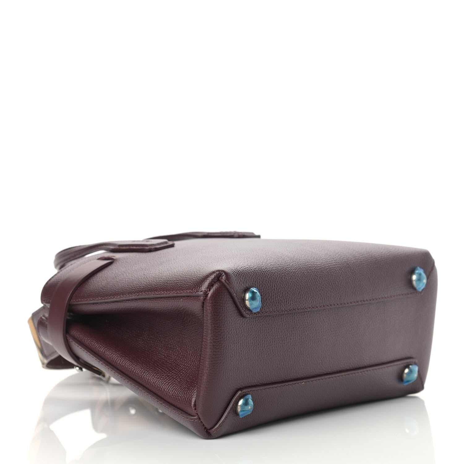 Burberry Derby Calfskin House Check Small Banner Tote Mahogany Red 4 of 21