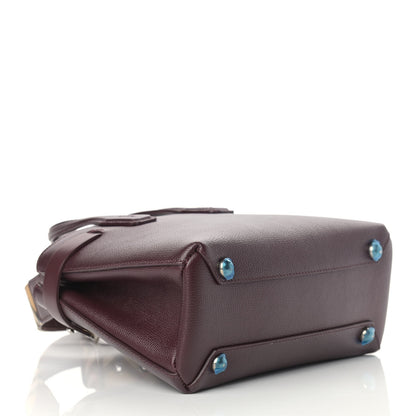 Burberry Derby Calfskin House Check Small Banner Tote Mahogany Red 4 of 21