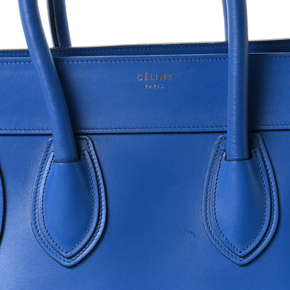 Celine Smooth Calfskin Mini Luggage Electric Blue 8 of 10