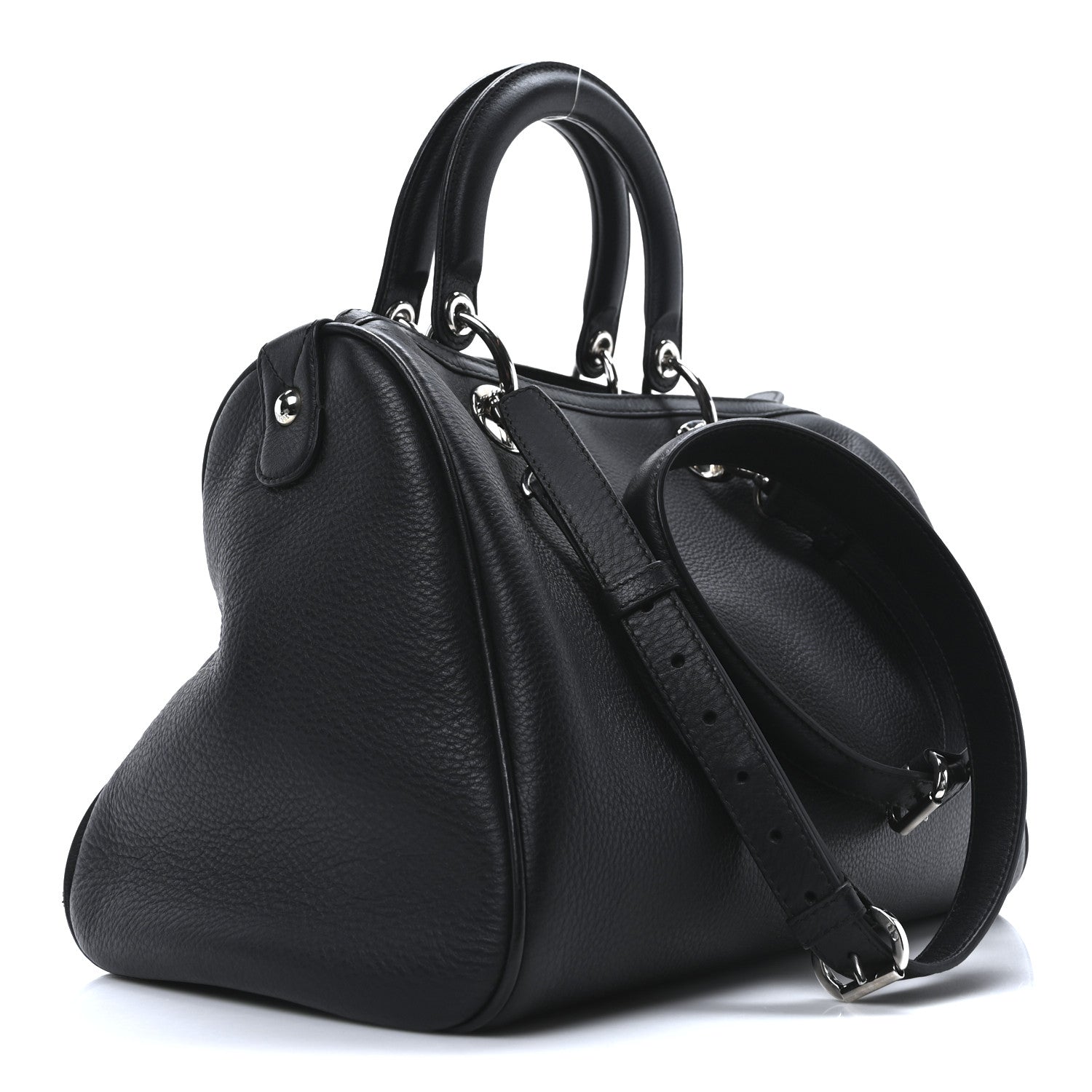 Christian Dior Smooth Deerskin Granville Polochon Black 3 of 10