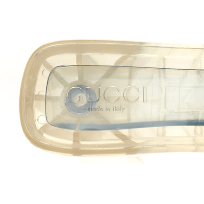 Gucci Rubber Gucci Logo Womens Platform 20/60mm Slide Sandals 39 Transparent 7 of 8