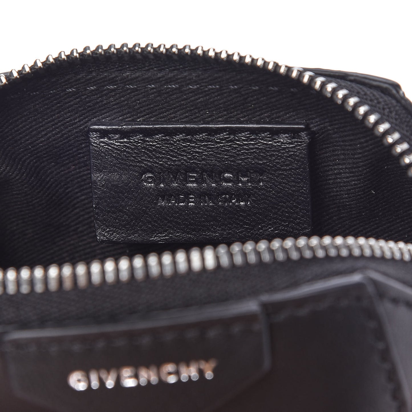 Lambskin Baby Antigona with Chain Black