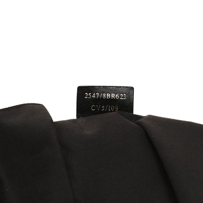 Fendi Sheepskin Zipper Satchel Navy 7 of 13