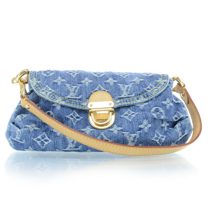 Louis Vuitton Monogram Denim Mini Pleaty Blue 1 of 10
