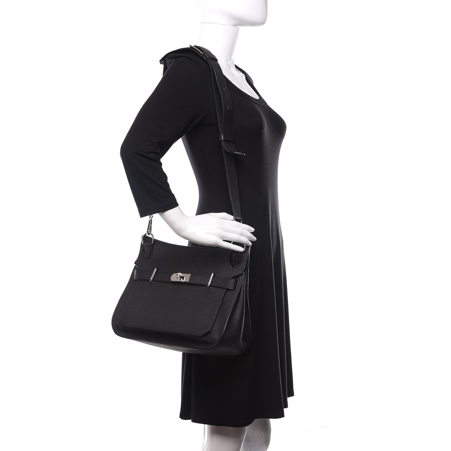 Hermes Taurillon Clemence Jypsiere 31 Black 2 of 10