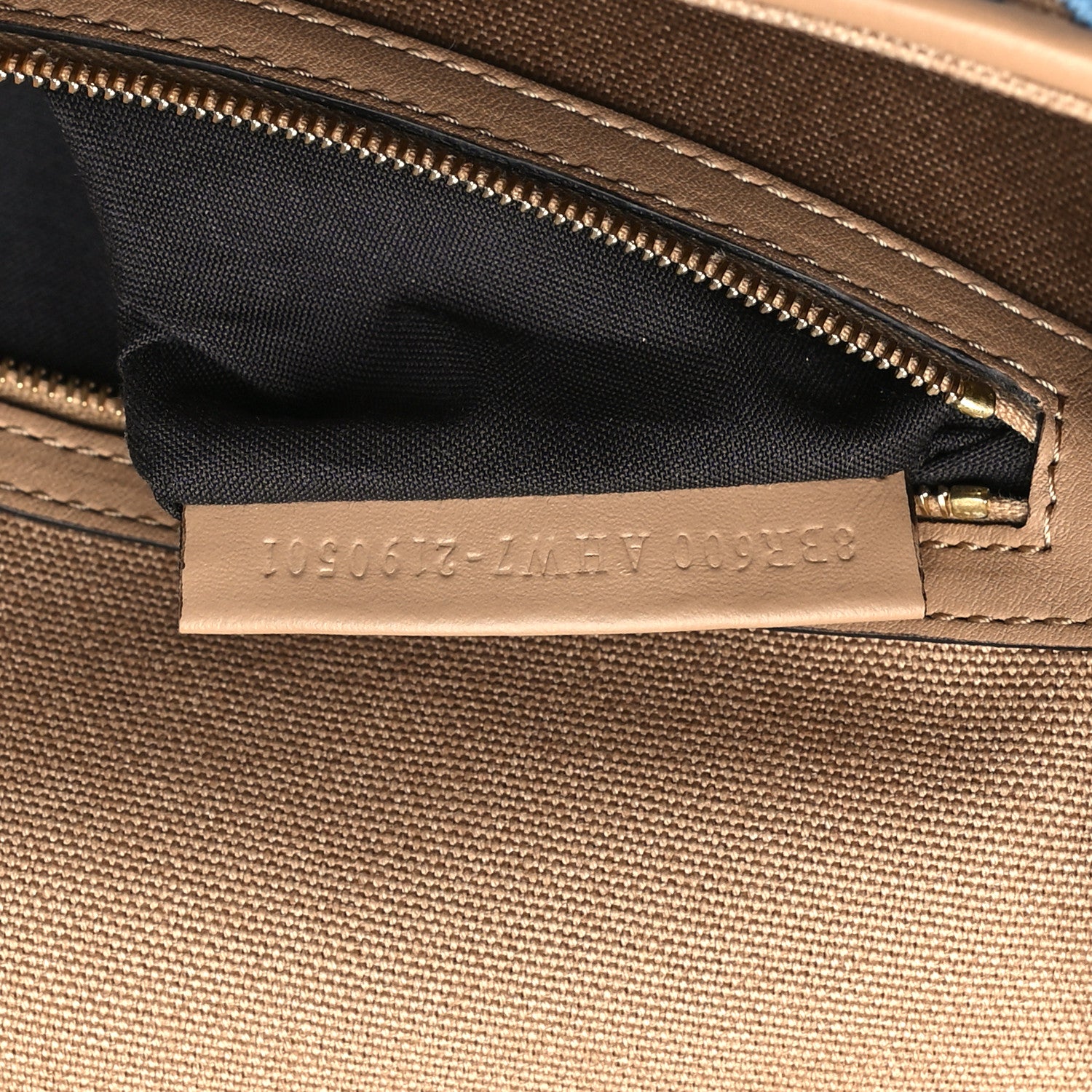 Fendi Canvas Vitello King FF Multicolor Embroidered Baguette Multicolor Cuoio 7 of 10