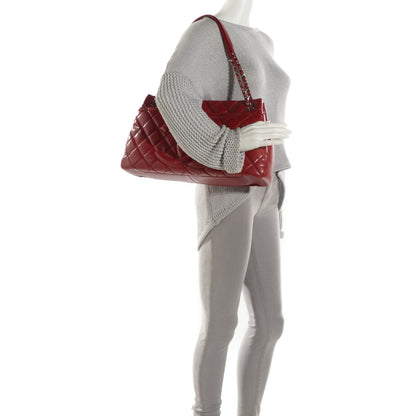 Chanel Caviar Quilted Timeless CC Soft Tote Red 2 of 7