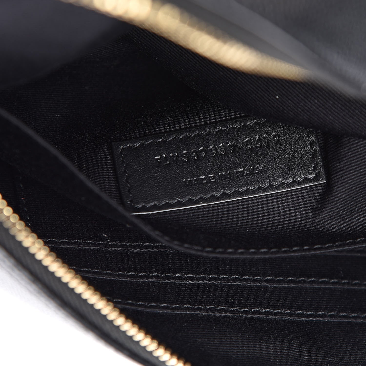 Saint Laurent Grain De Poudre Monogram Belt Bag Black 7 of 10
