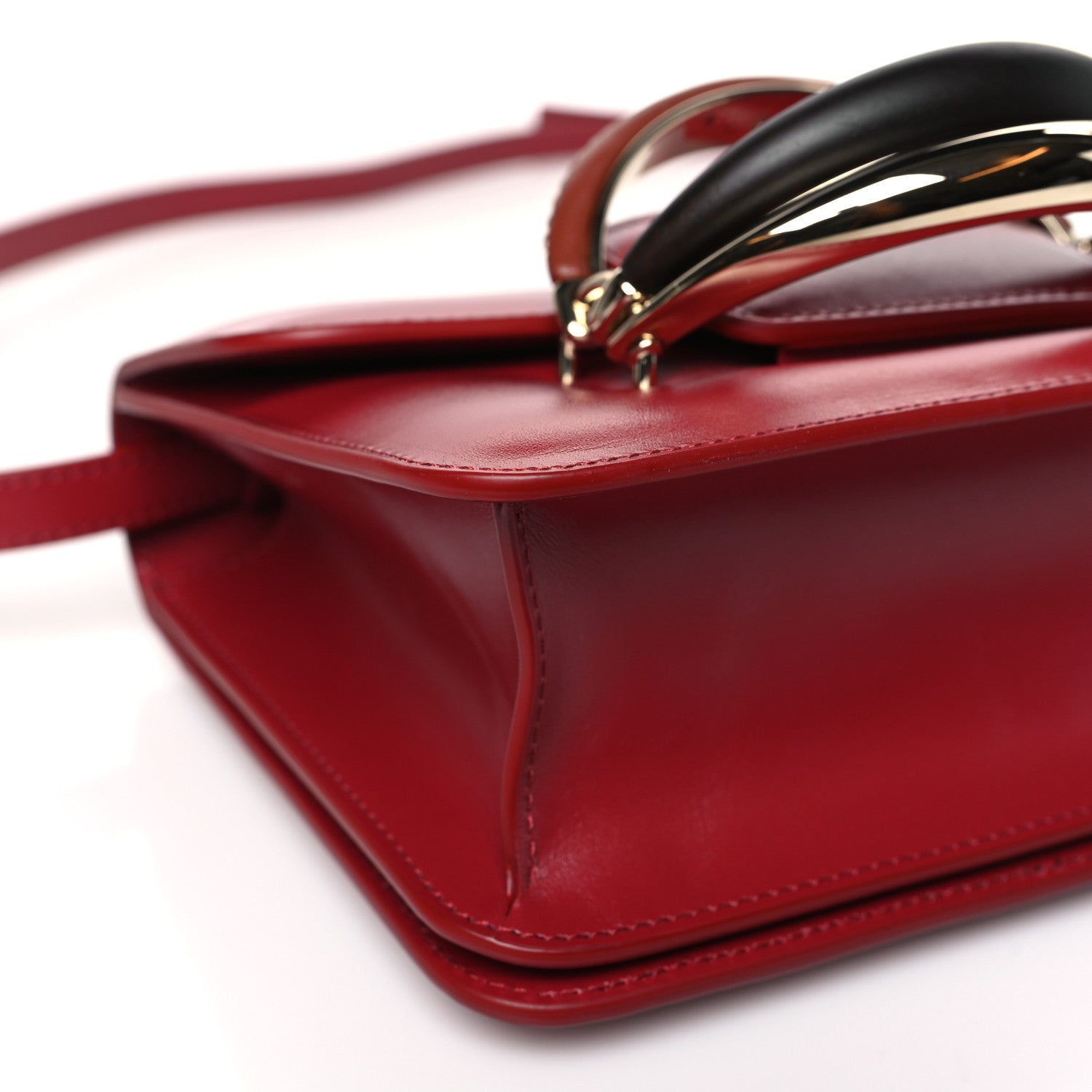 Chloe Calfskin Kattie Shoulder Bag Smoked Red 7 of 8
