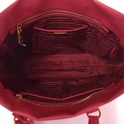 Prada Saffiano Large Top Handle Open Tote Peonia 5 of 14