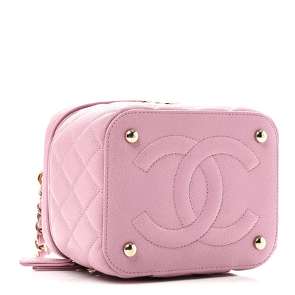 Chanel Caviar Quilted Small CC Vanity Case Pink 4 of 11