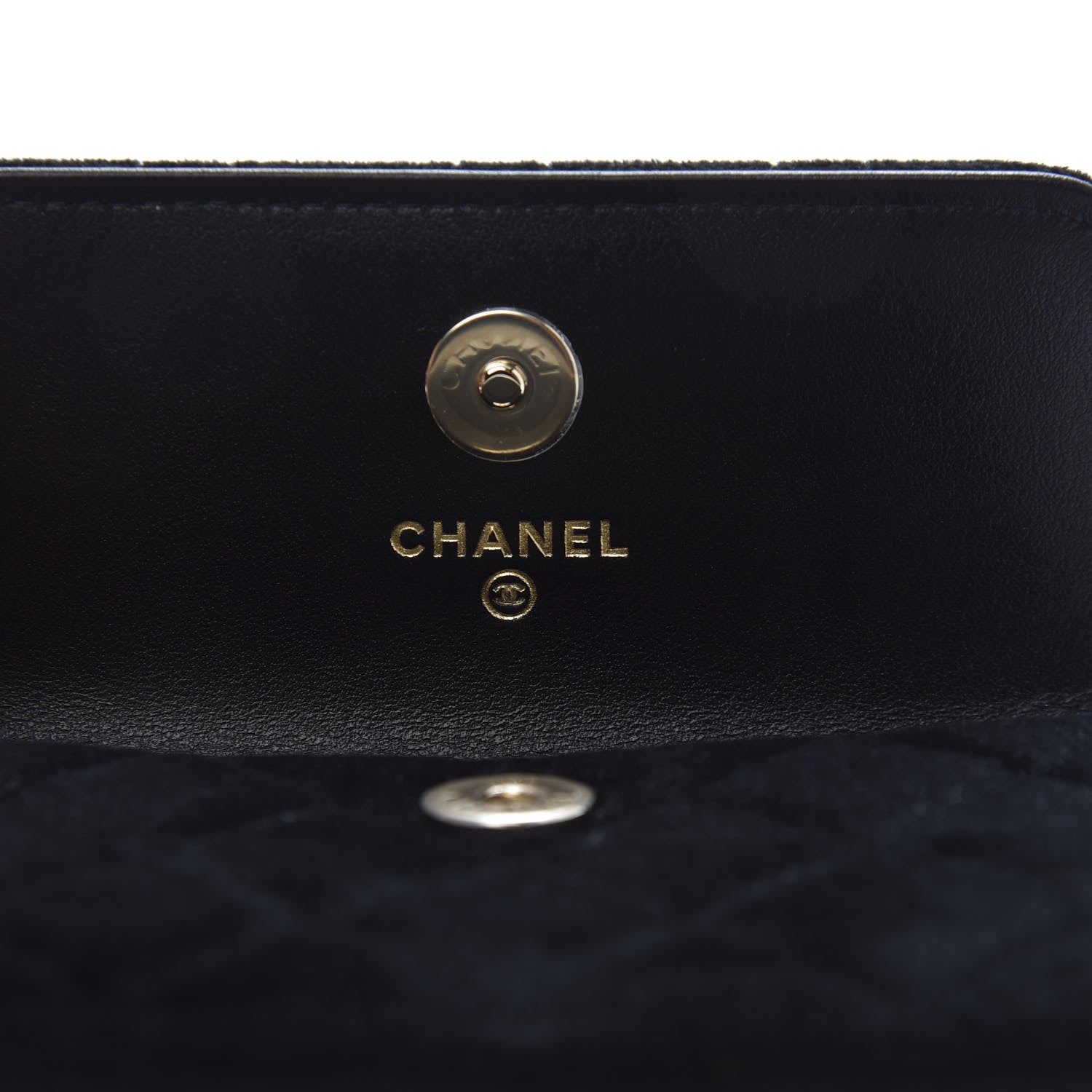 Chanel Velvet Quilted Pearl Crush Clutch With Chain Black 8 of 12