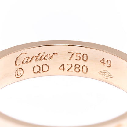 Cartier 18K Pink Gold 3.5mm LOVE Wedding Band Ring 49 5 4 of 5