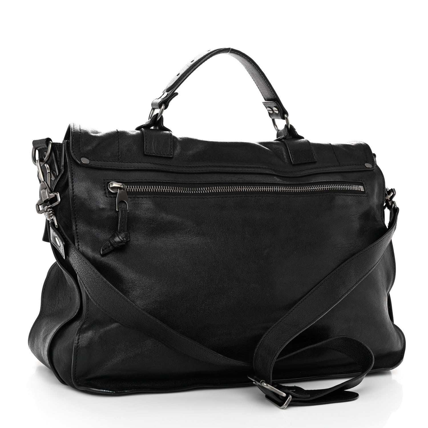 Proenza Schouler Lambskin PS1 Large Satchel Black 3 of 13