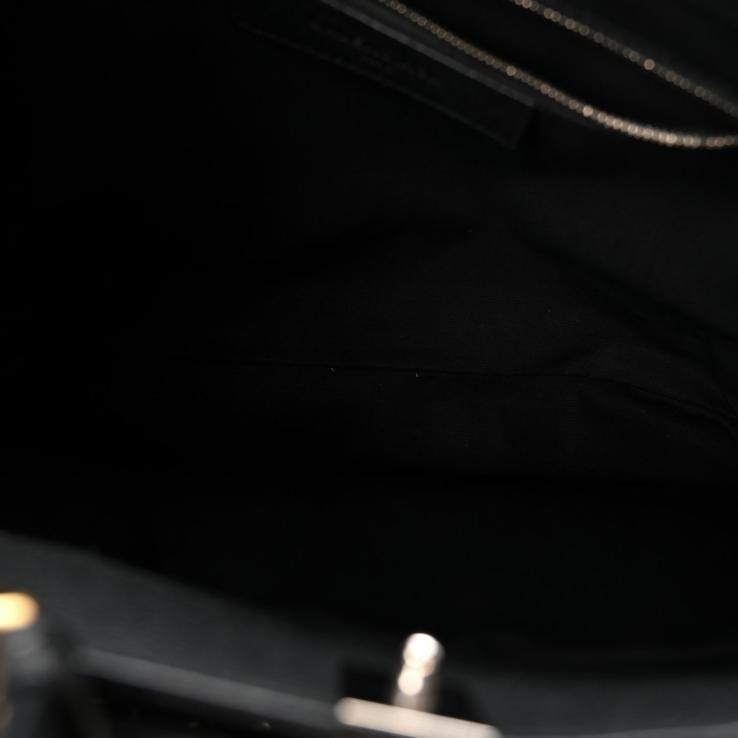 Calfskin Le Dix Soft Cabas M Shoulder Bag Black