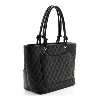 Chanel Calfskin Quilted Large Cambon Tote Black 3 of 10