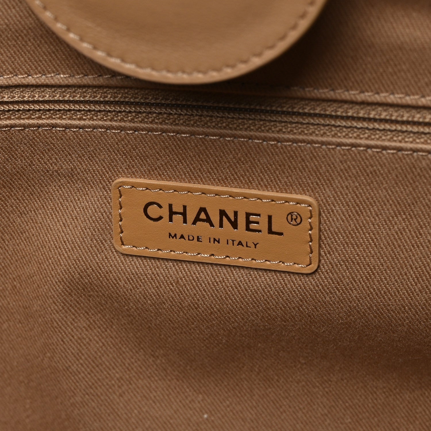 Chanel Calfskin Knit Medium Deauville Tote Beige 6 of 11