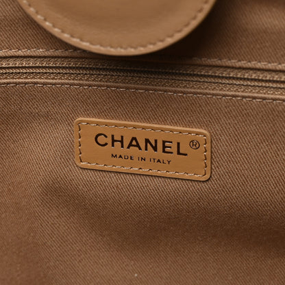 Chanel Calfskin Knit Medium Deauville Tote Beige 6 of 11