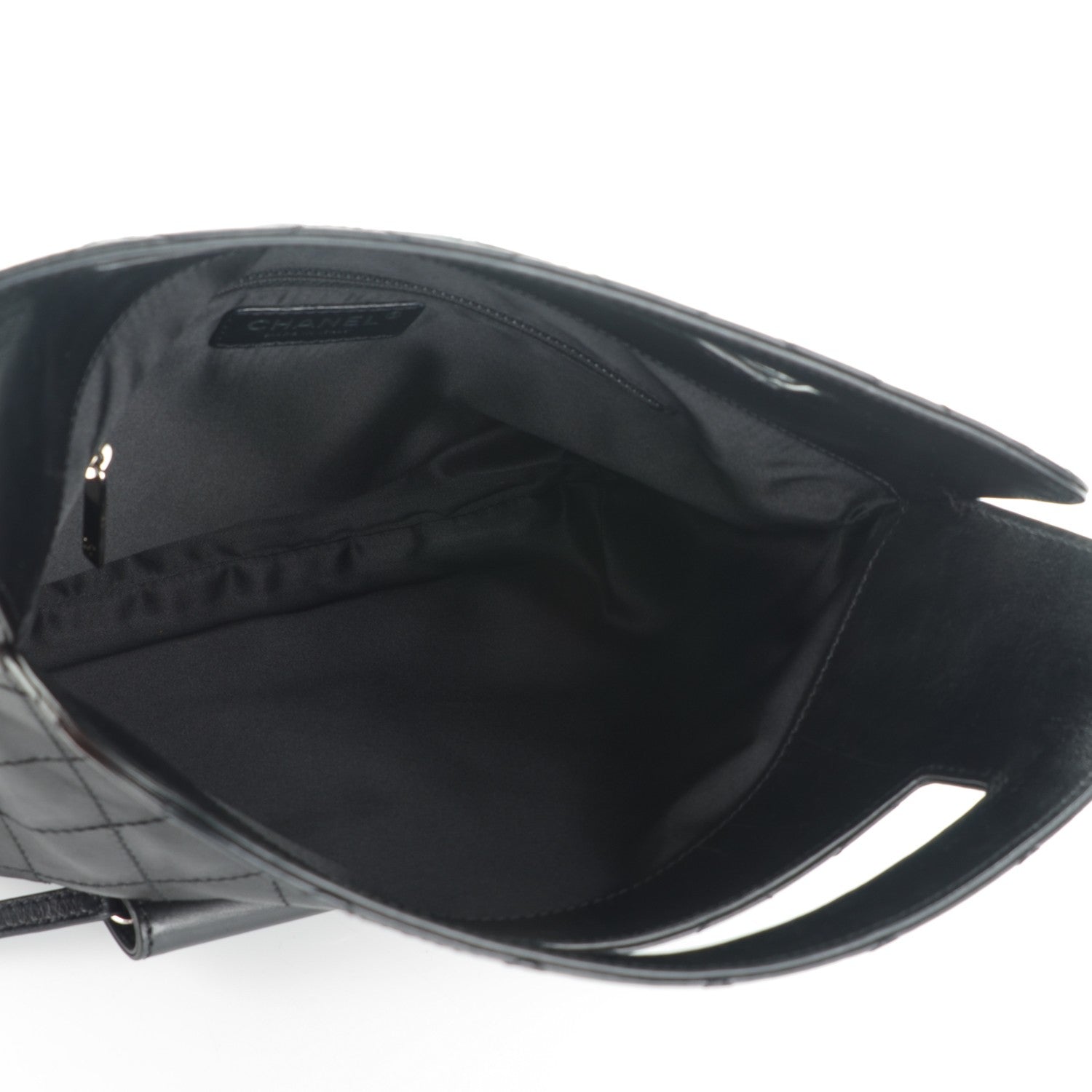Chanel Lambskin Diamond Stitch Convertible Clutch Black 5 of 7