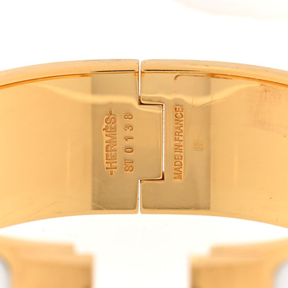 Hermes Enamel Wide Clic Clac H Bracelet PM White 4 of 5
