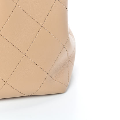 Chanel Calfskin Large Serial Shopper Tote Beige 12 of 14