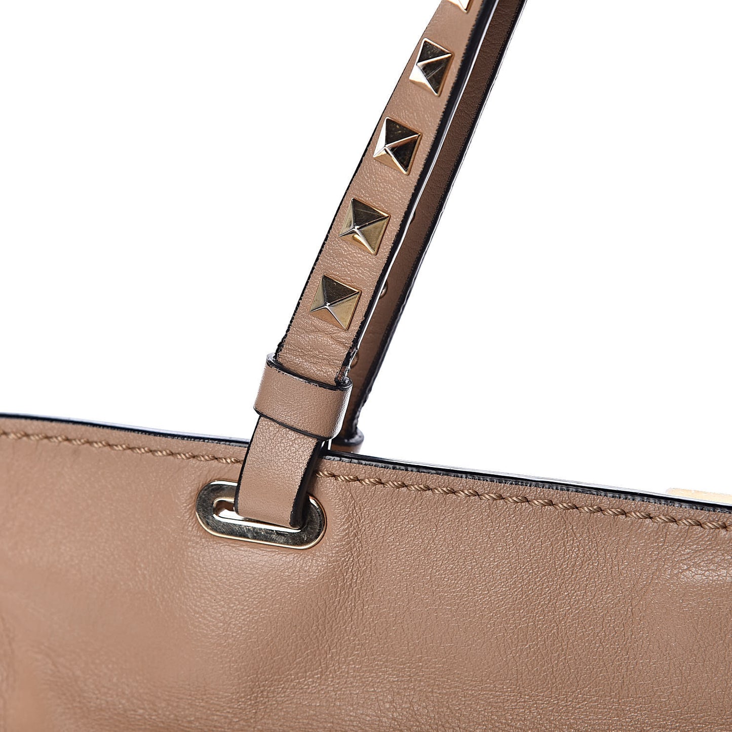 Vitello Medium Rockstud Tote Alpaca