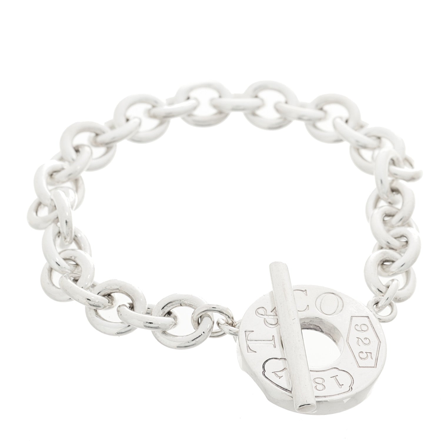 Tiffany Sterling Silver 1837 Toggle Bracelet 1 of 3