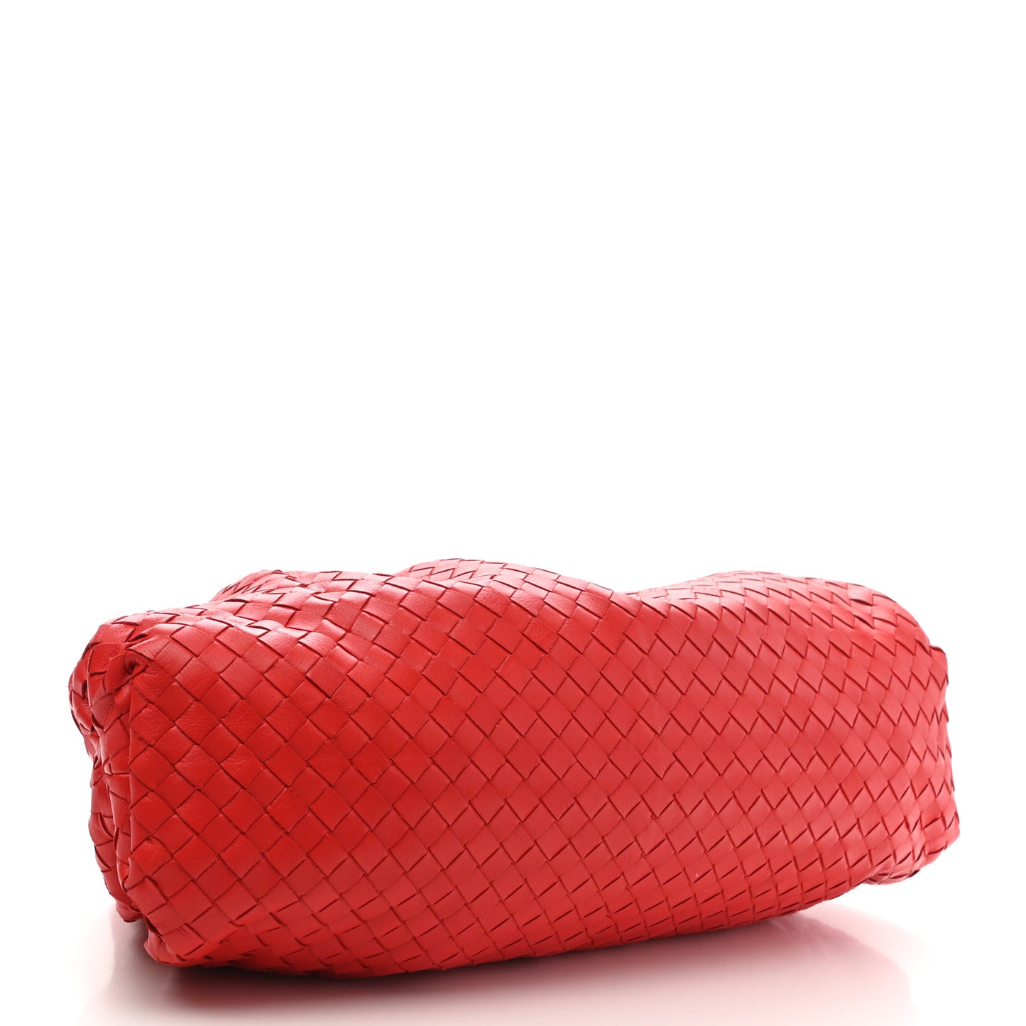 Nappa Maxi Intrecciato The Pouch Oversized Clutch Bright Red