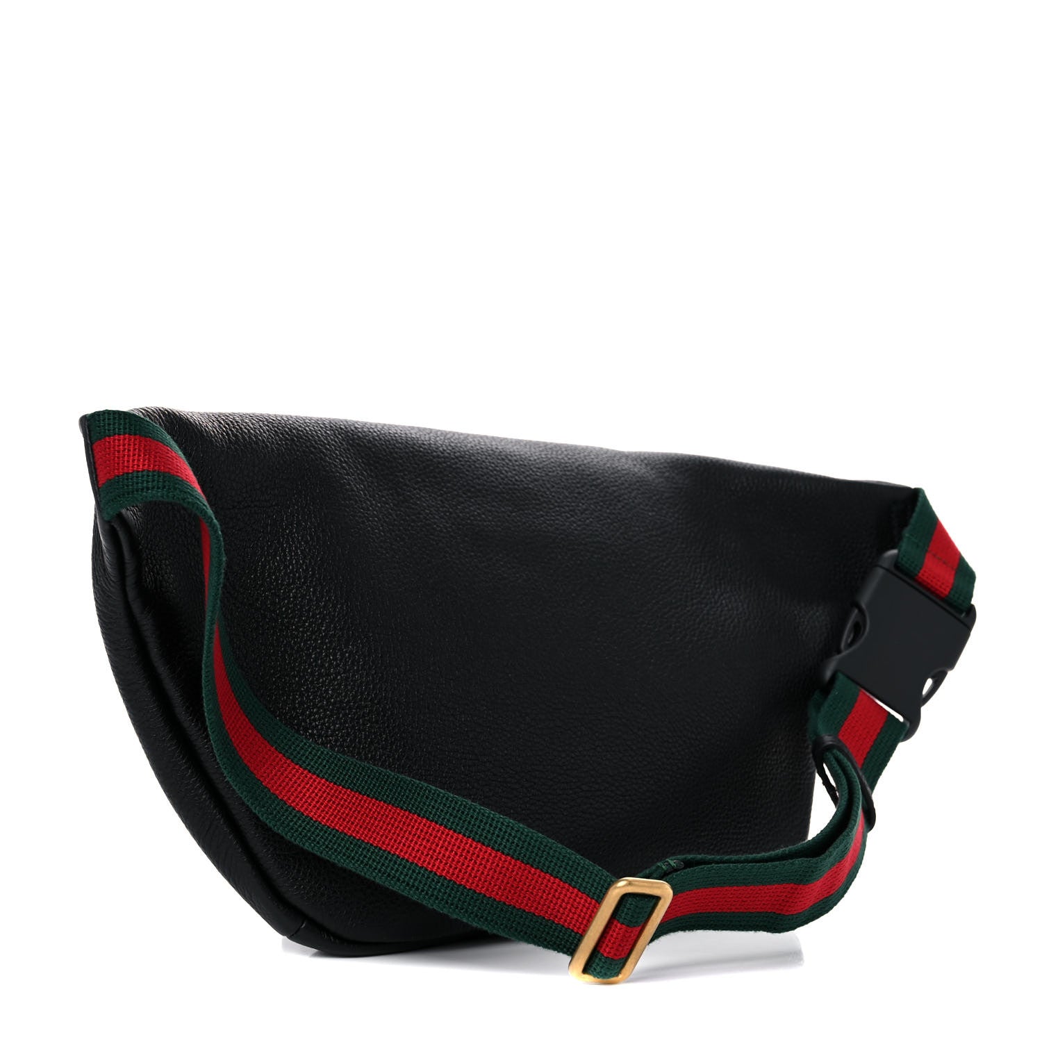 Gucci Grained Calfskin Logo Belt Bag Black 2 of 9