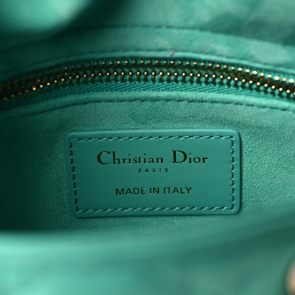 Christian Dior Lambskin Cannage Mini Lady Dior Aquamarina 6 of 10