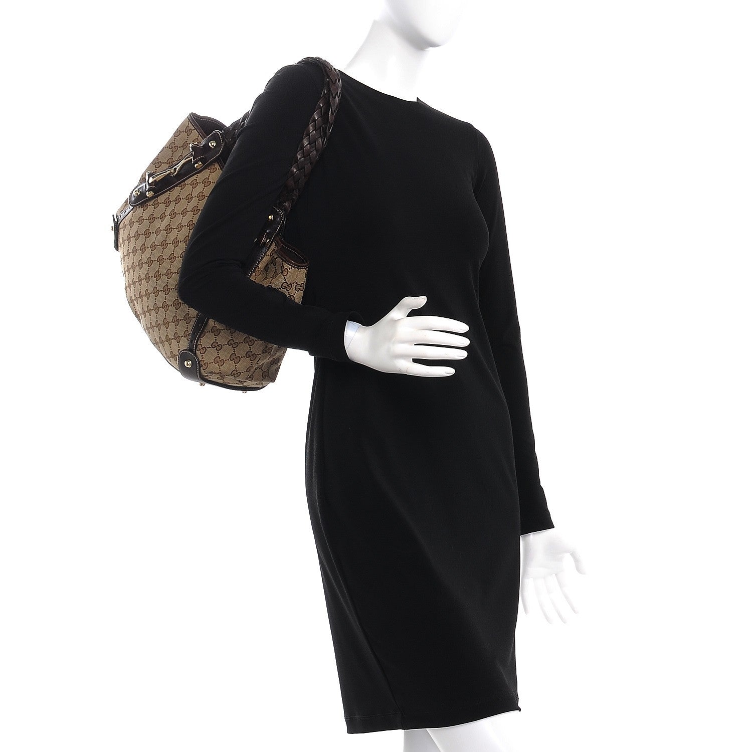 Gucci Monogram Small Pelham Shoulder Bag Dark Brown 2 of 10