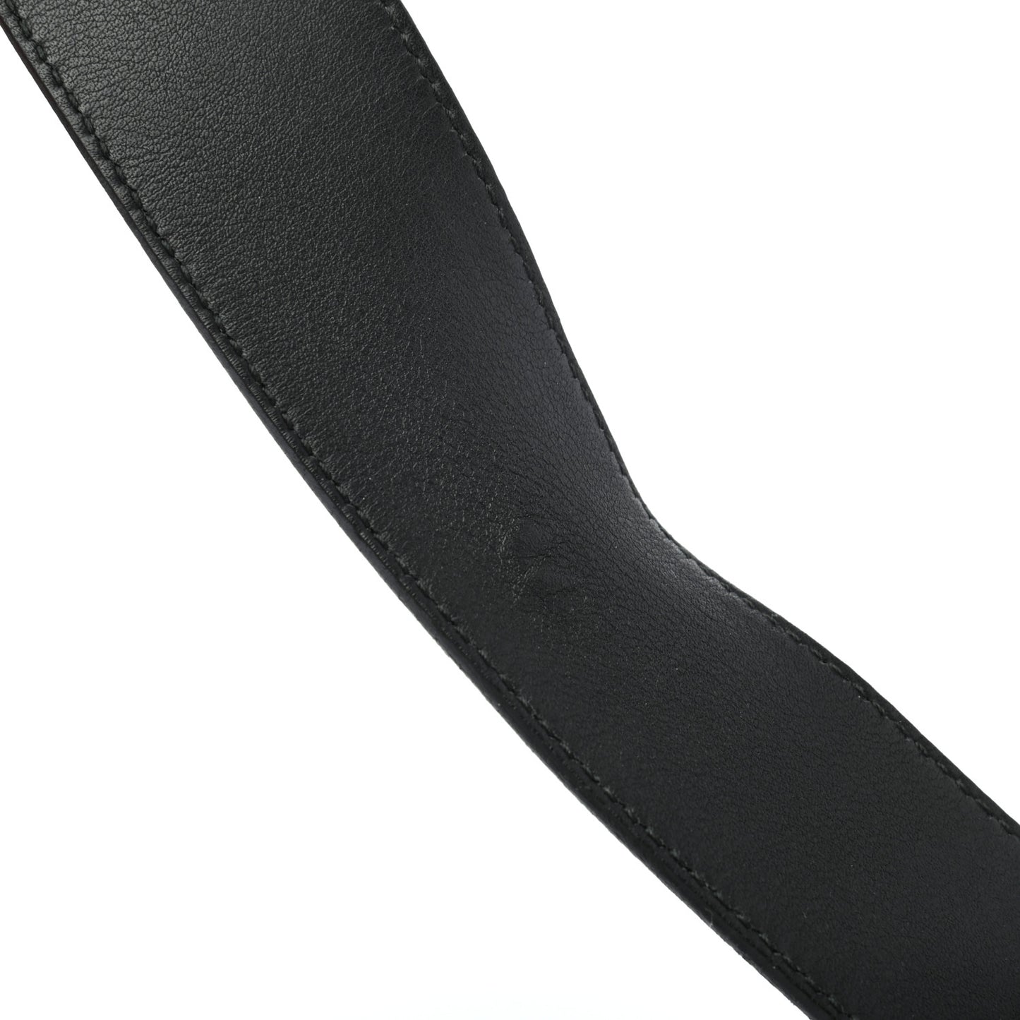 Moon Calfskin Nickel Double G 40mm Belt 90 36 Black