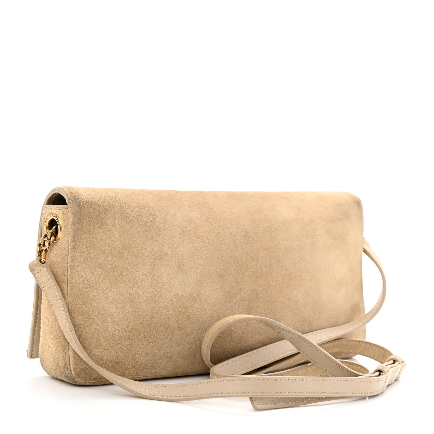 Suede Monogram Tassel Kate 99 Beige