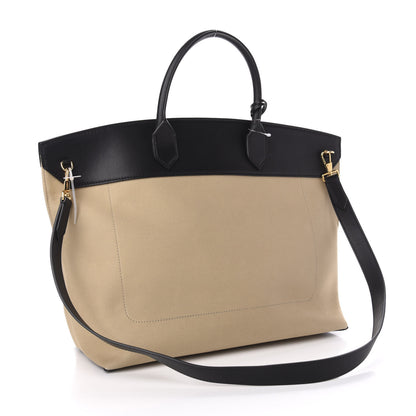 Burberry Calfskin Medium Society Tote Black Honey 4 of 11