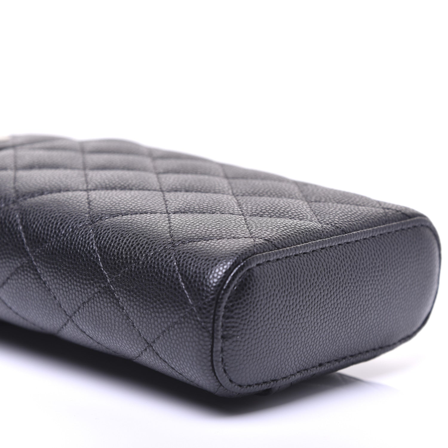 Chanel Caviar Quilted Phone Holder With Chain Black 11 of 23