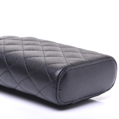 Chanel Caviar Quilted Phone Holder With Chain Black 11 of 23