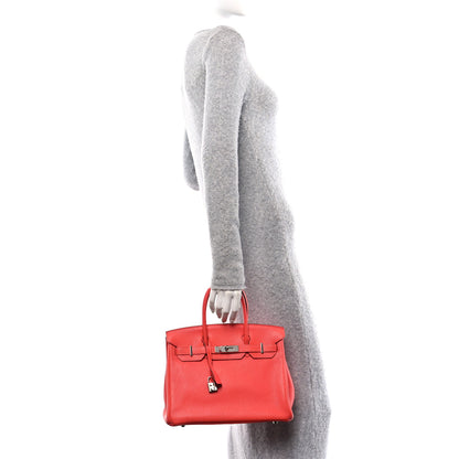 Hermes Taurillon Clemence Birkin 30 Rose Jaipur 2 of 10