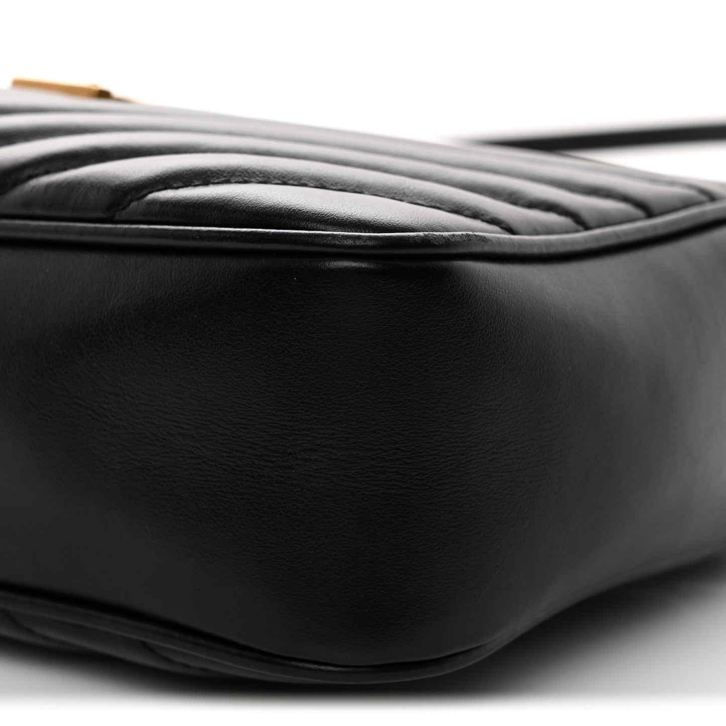 Calfskin Matelasse Monogram Lou Camera Bag Black