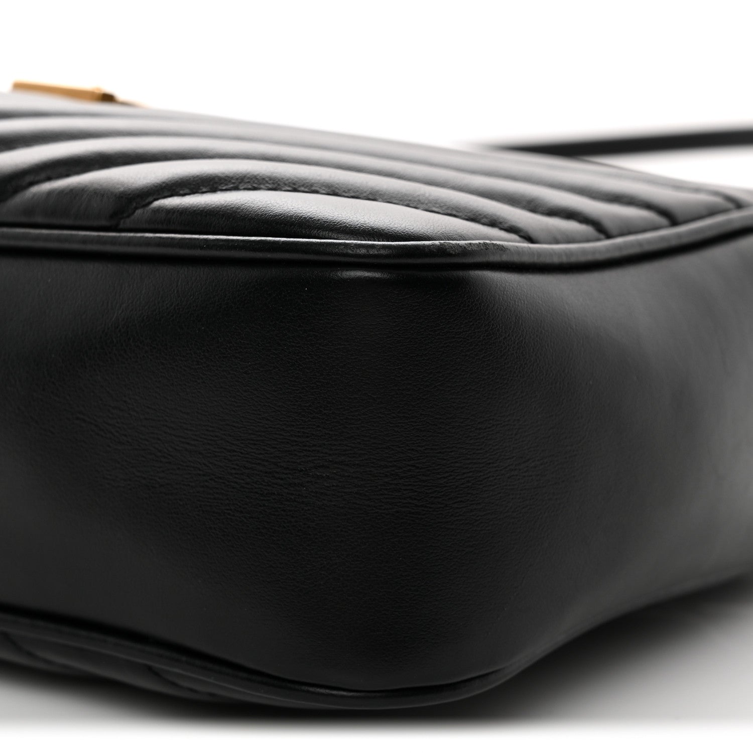 Saint Laurent Calfskin Matelasse Monogram Lou Camera Bag Black 10 of 13