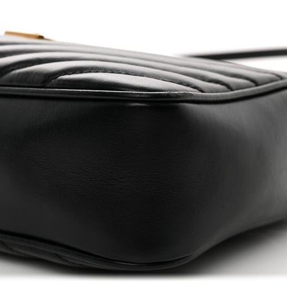Saint Laurent Calfskin Matelasse Monogram Lou Camera Bag Black 10 of 13