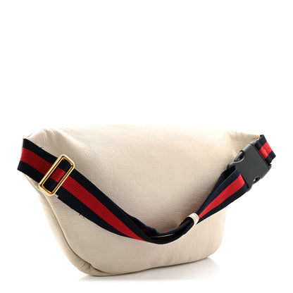 Gucci Grained Calfskin Logo Belt Bag White 3 of 10