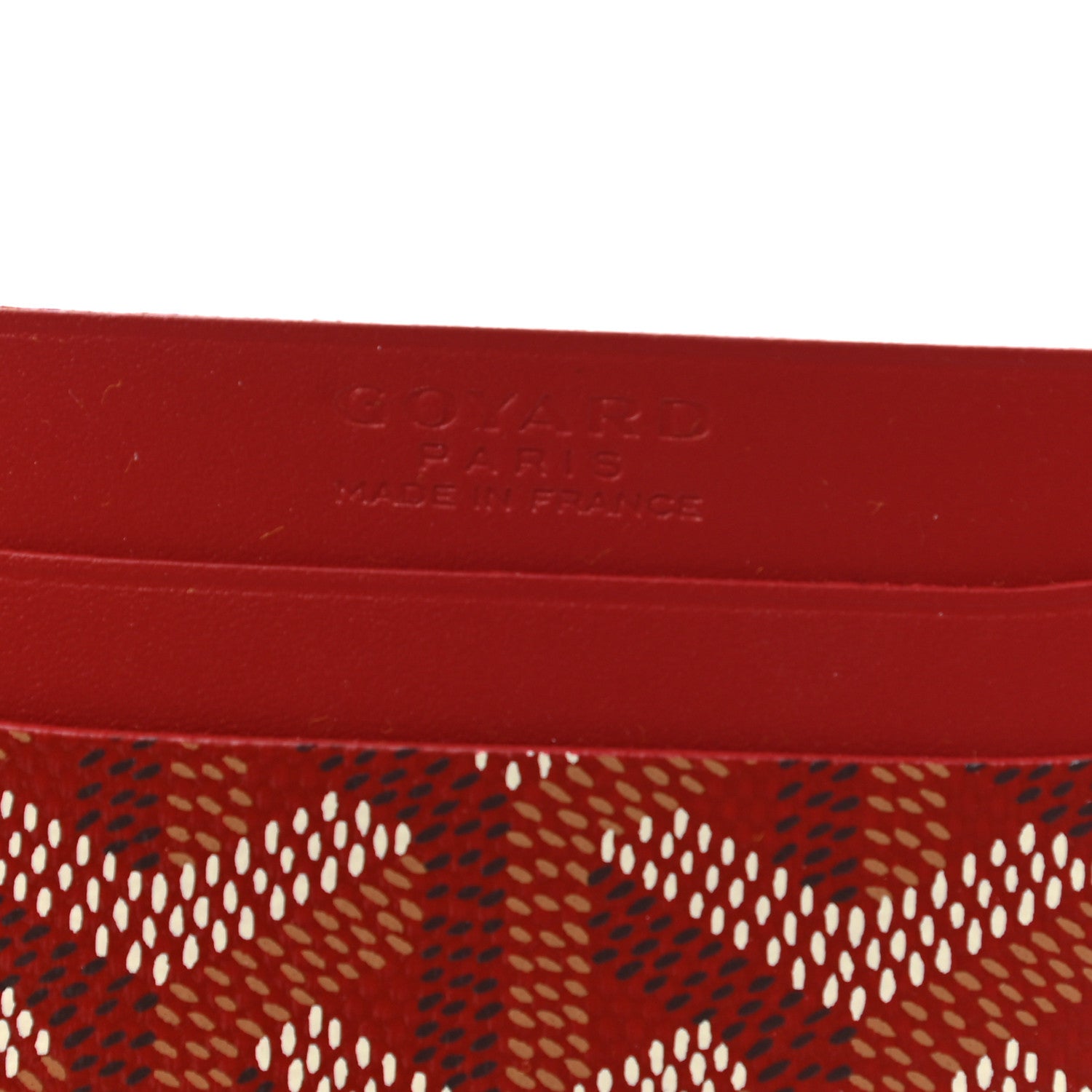 Goyard Goyardine Saint Sulpice Card Holder Red 6 of 7