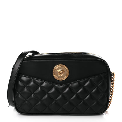 Versace Nappa Quilted Medium Medusa Camera Bag Black 1 of 8