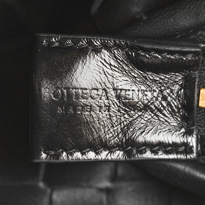 Bottega Veneta Nappa Intrecciato Metallic Knot Mini Loop Camera Bag Black 6 of 9