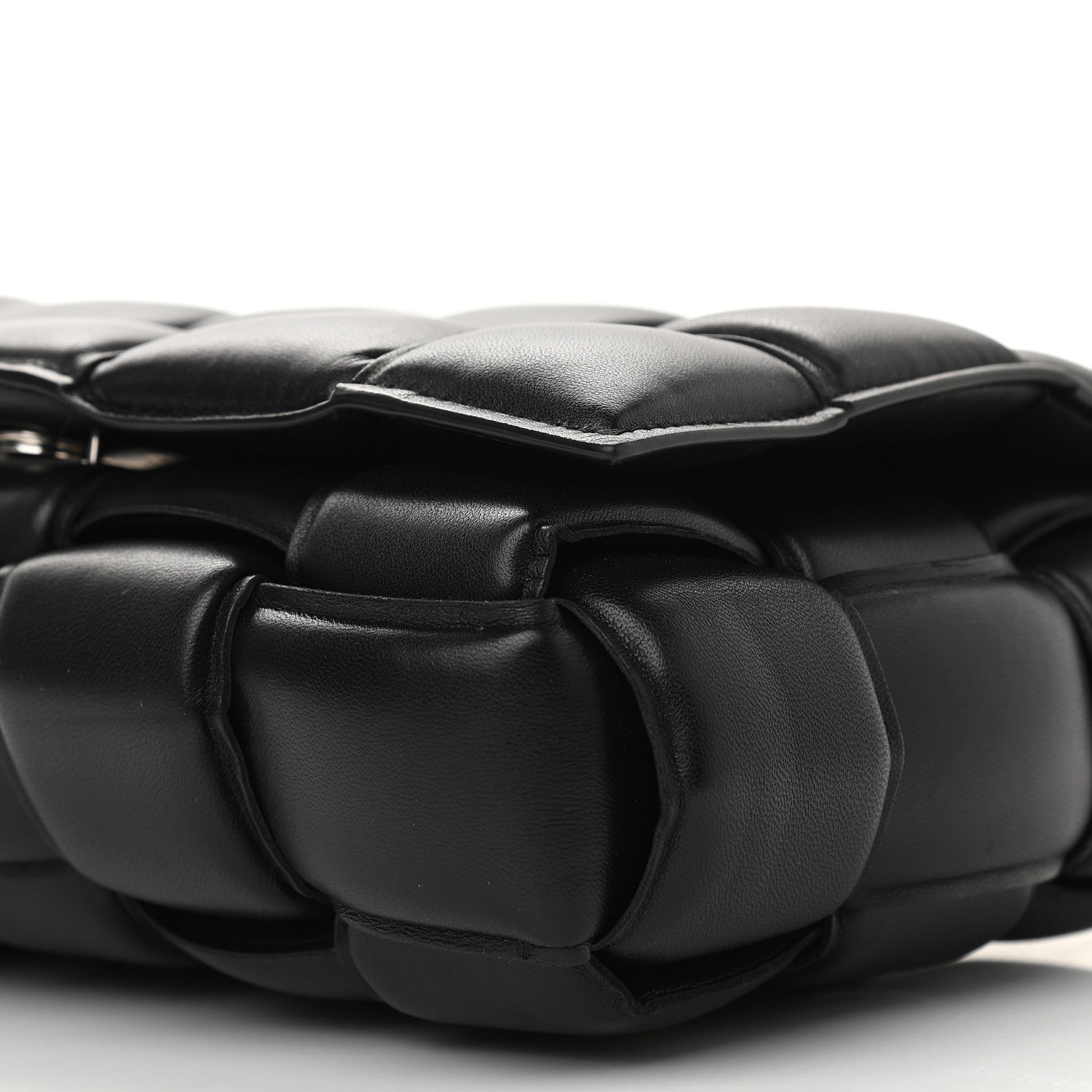 Bottega Veneta Nappa Maxi Intreccio Padded Cassette Crossbody Bag Black 8 of 14