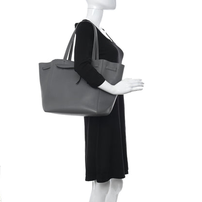 Celine Soft Grained Calfskin Belt Cabas Phantom Medium Grey 2 of 12