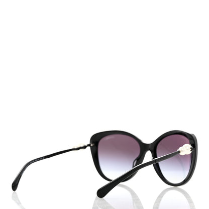 Chanel Acetate Pearl Polarized Winter Butterfly Sunglasses 5338-H-A Black 4 of 8