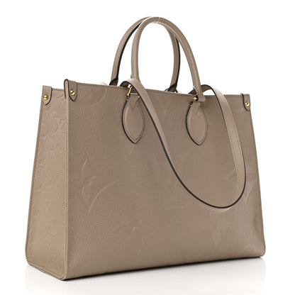 Louis Vuitton Empreinte Monogram Giant Onthego MM Tourterelle 3 of 14