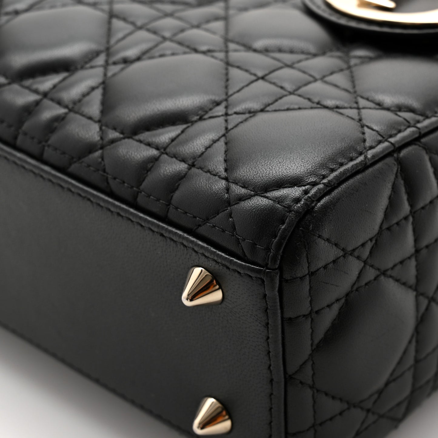 Lambskin Cannage Small My ABCDior Lady Dior Black